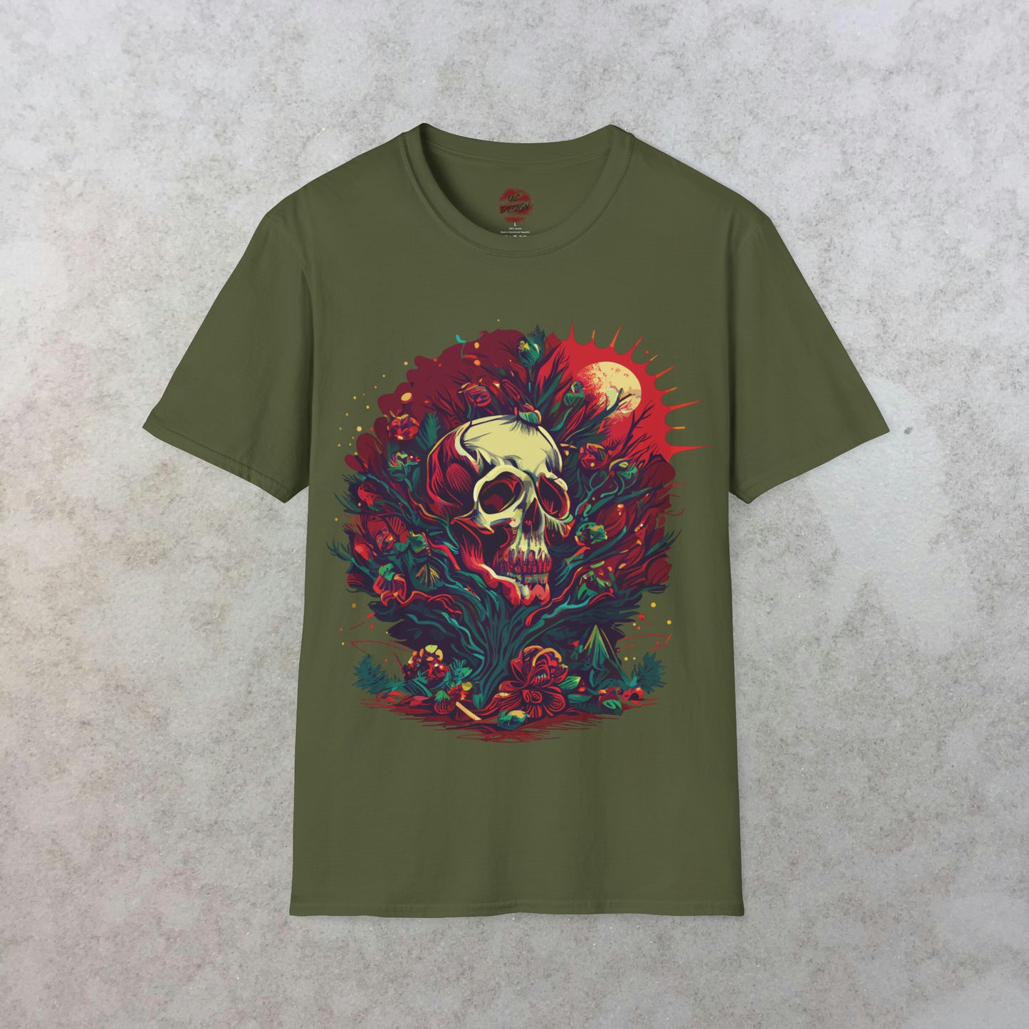 Mystical Midnight: The Enchanted Skull T-Shirt