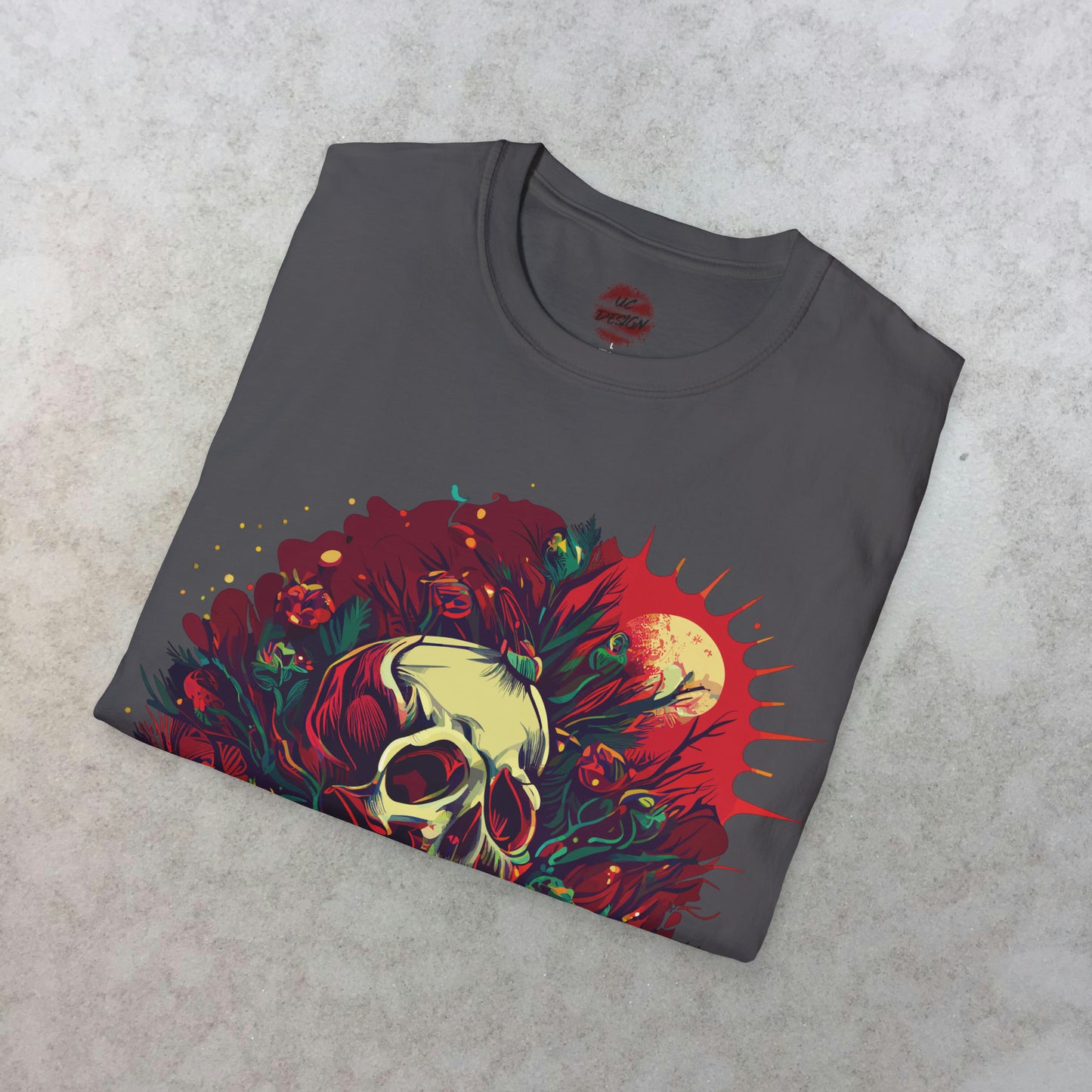 Mystical Midnight: The Enchanted Skull T-Shirt