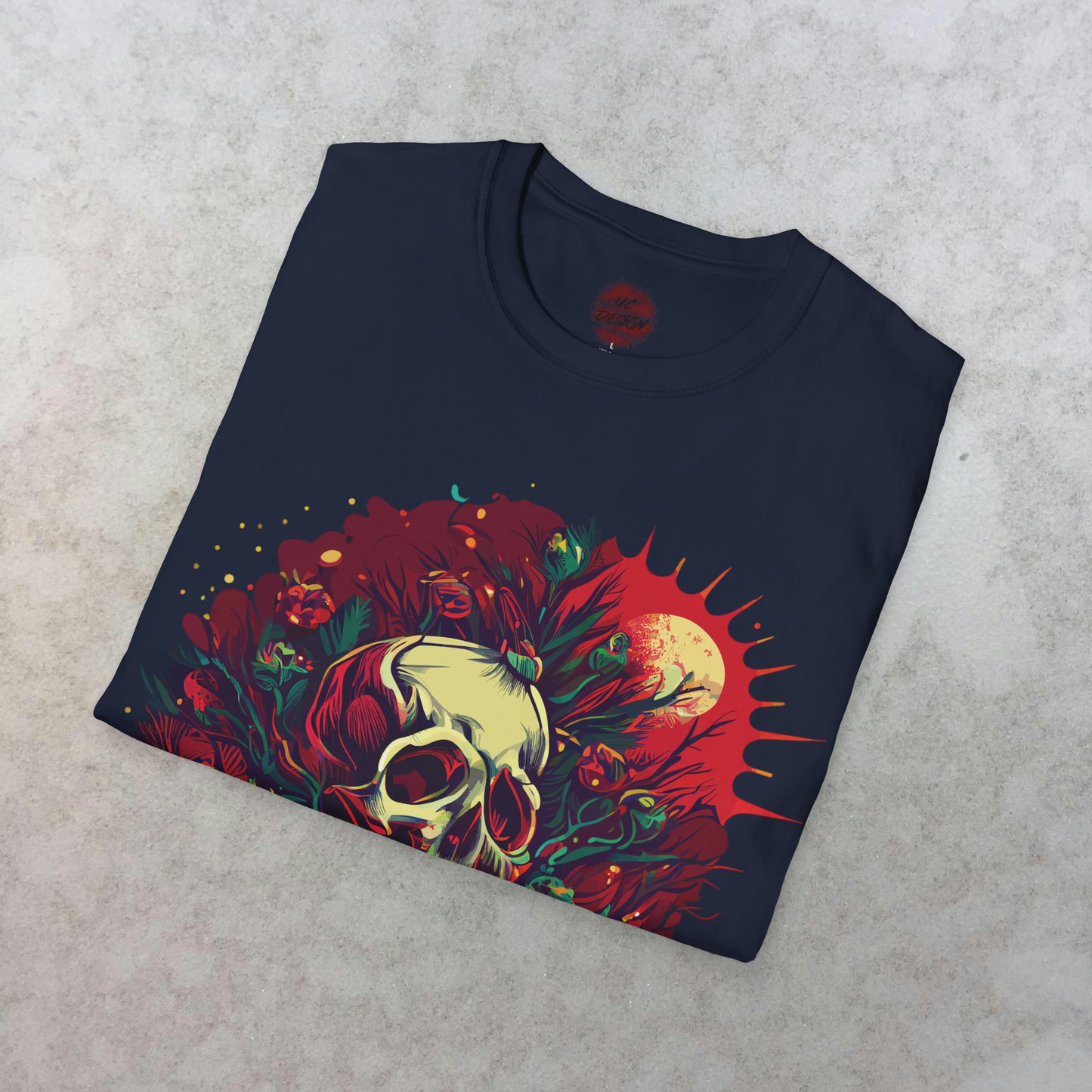 Mystical Midnight: The Enchanted Skull T-Shirt