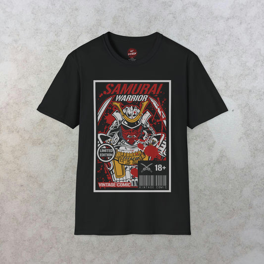 Samurai Warrior Comic T-Shirt