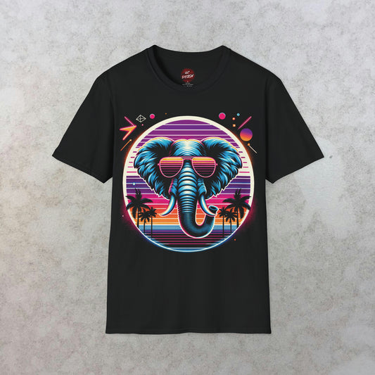 Retro Elephant Vibes T-Shirt