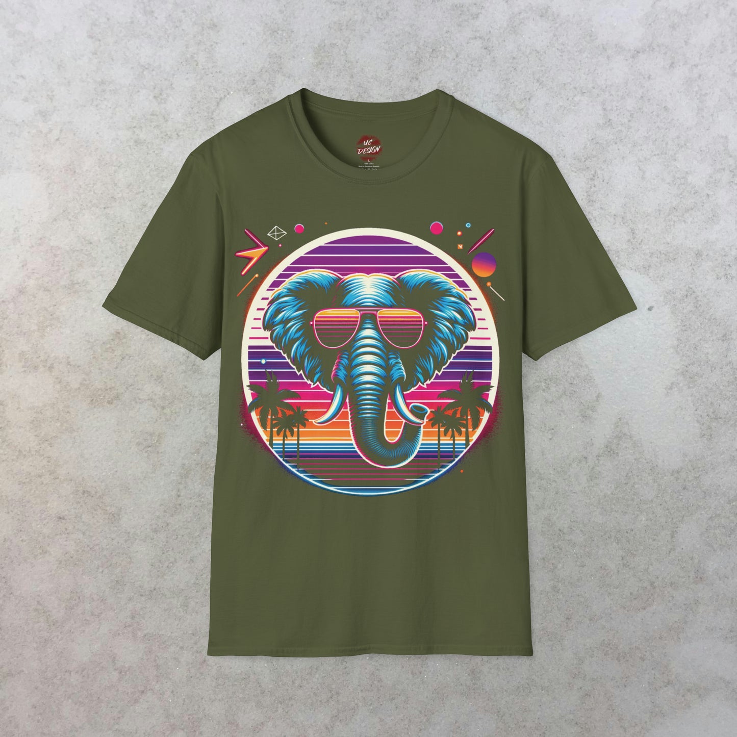 Retro Elephant Vibes T-Shirt