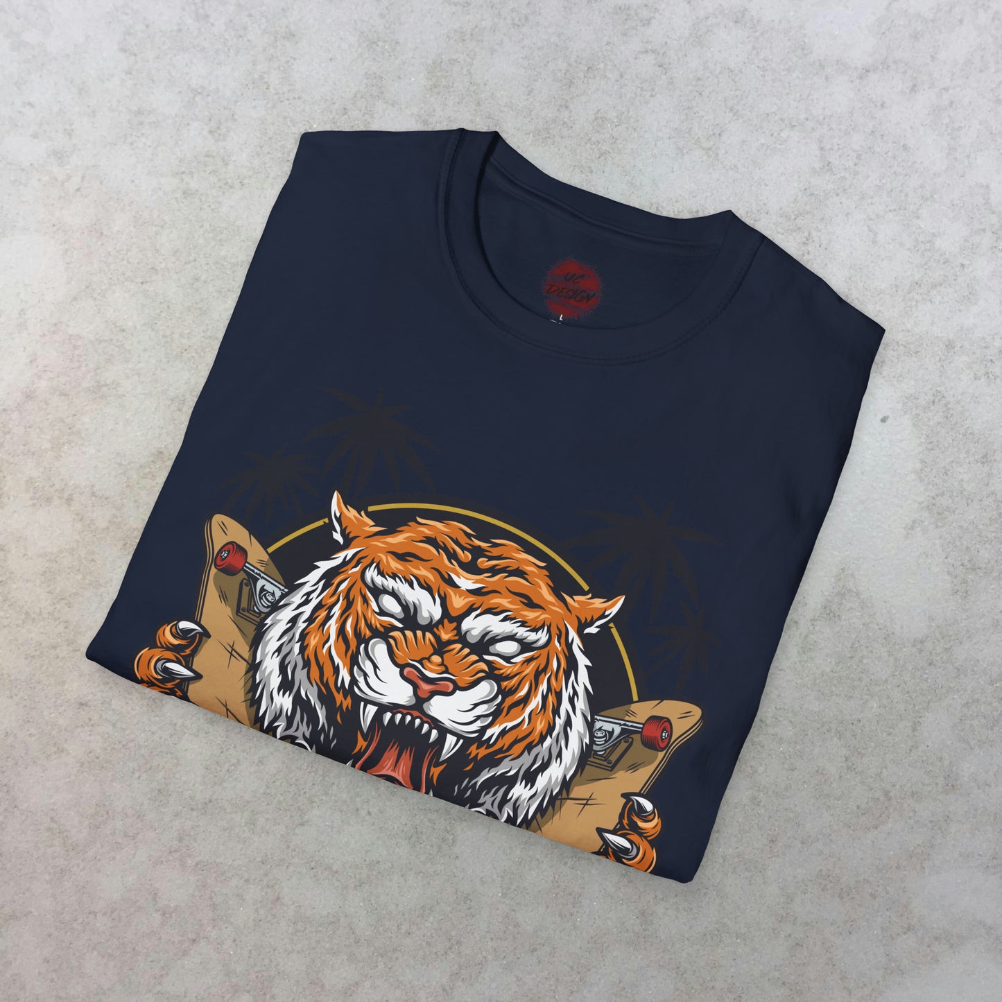 California Roar: The Skateboarding Tiger T-Shirt