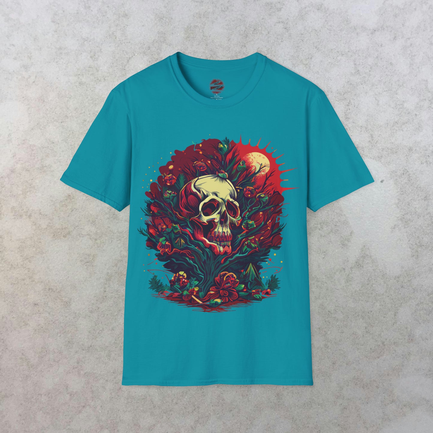 Mystical Midnight: The Enchanted Skull T-Shirt