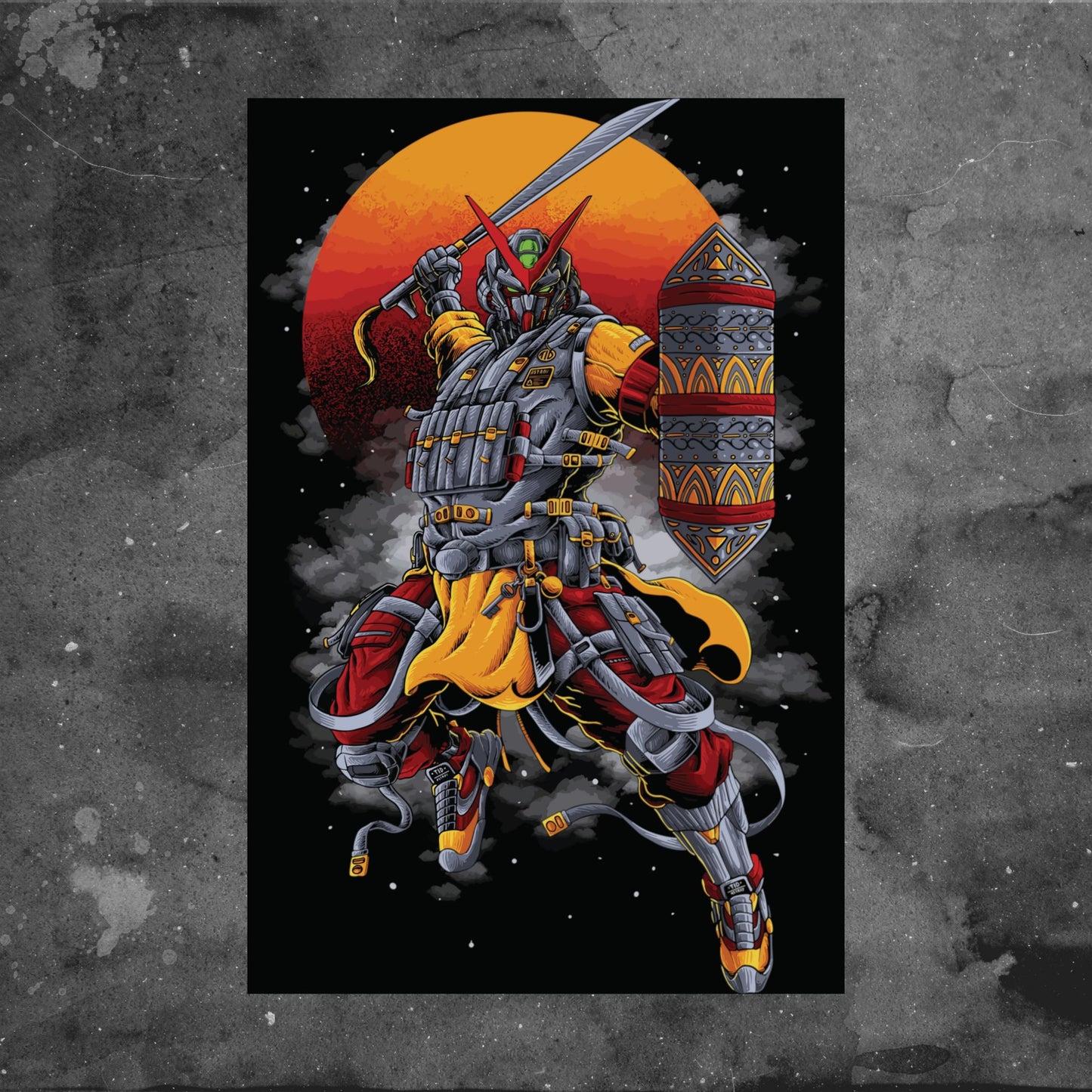 Modern Samurai: Futuristic  Poster