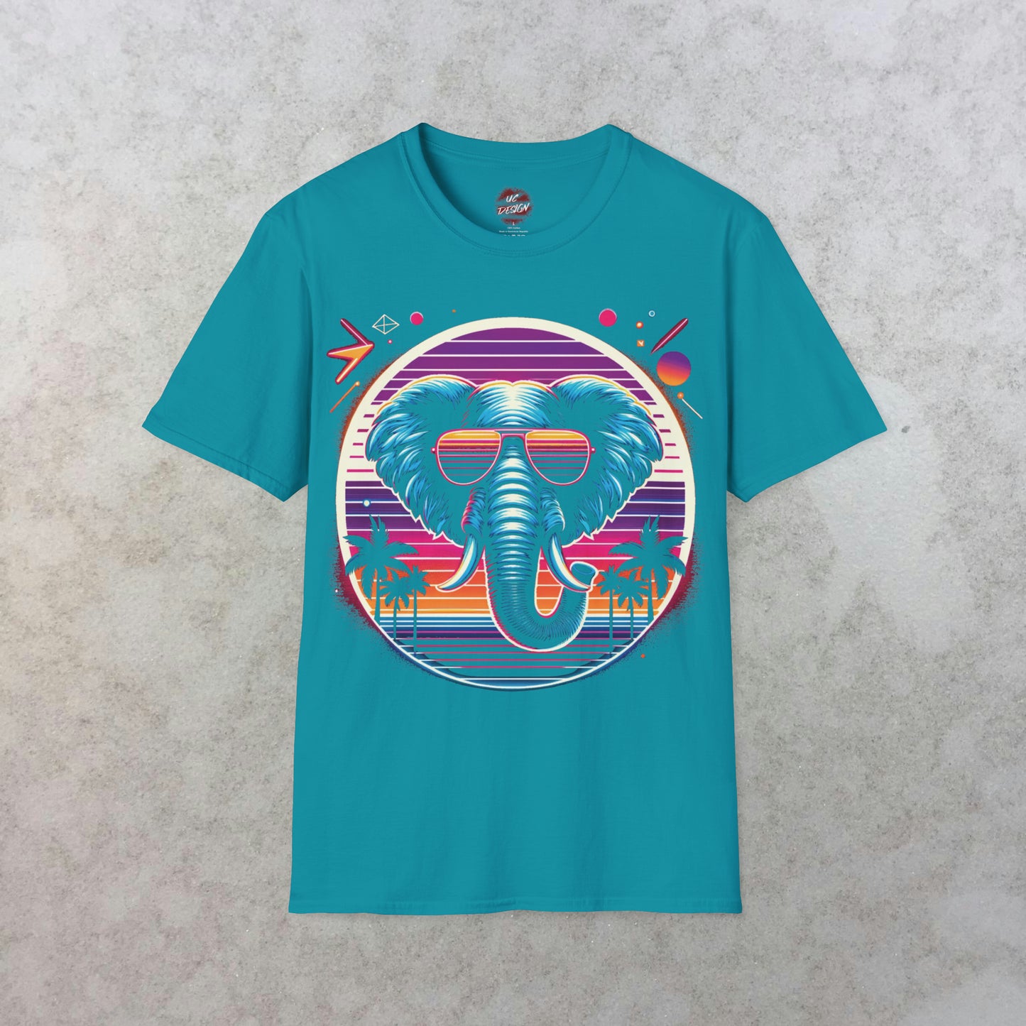 Retro Elephant Vibes T-Shirt