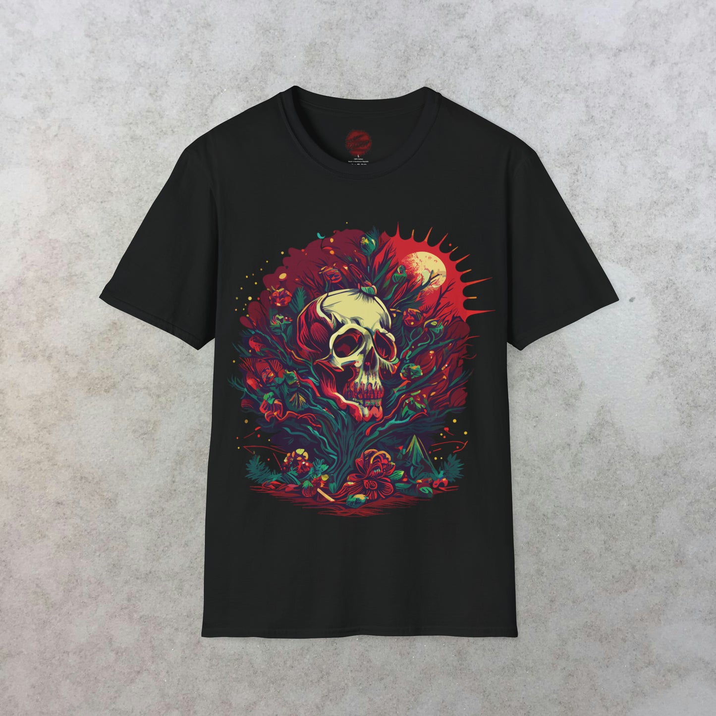 Mystical Midnight: The Enchanted Skull T-Shirt