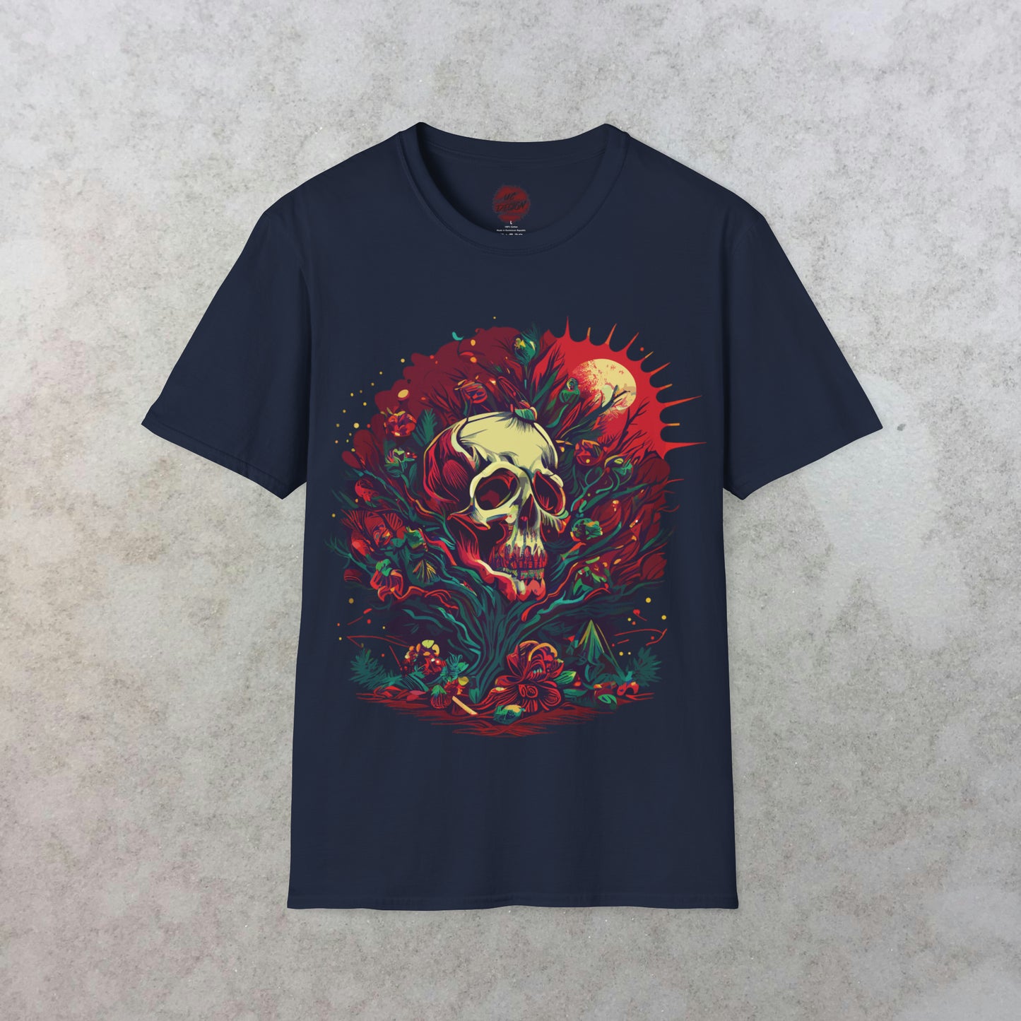 Mystical Midnight: The Enchanted Skull T-Shirt