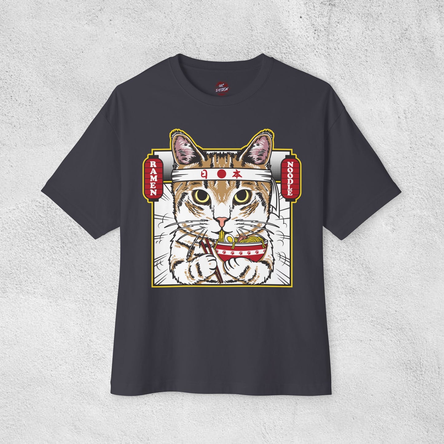 Cat Ramen Oversized T-Shirt