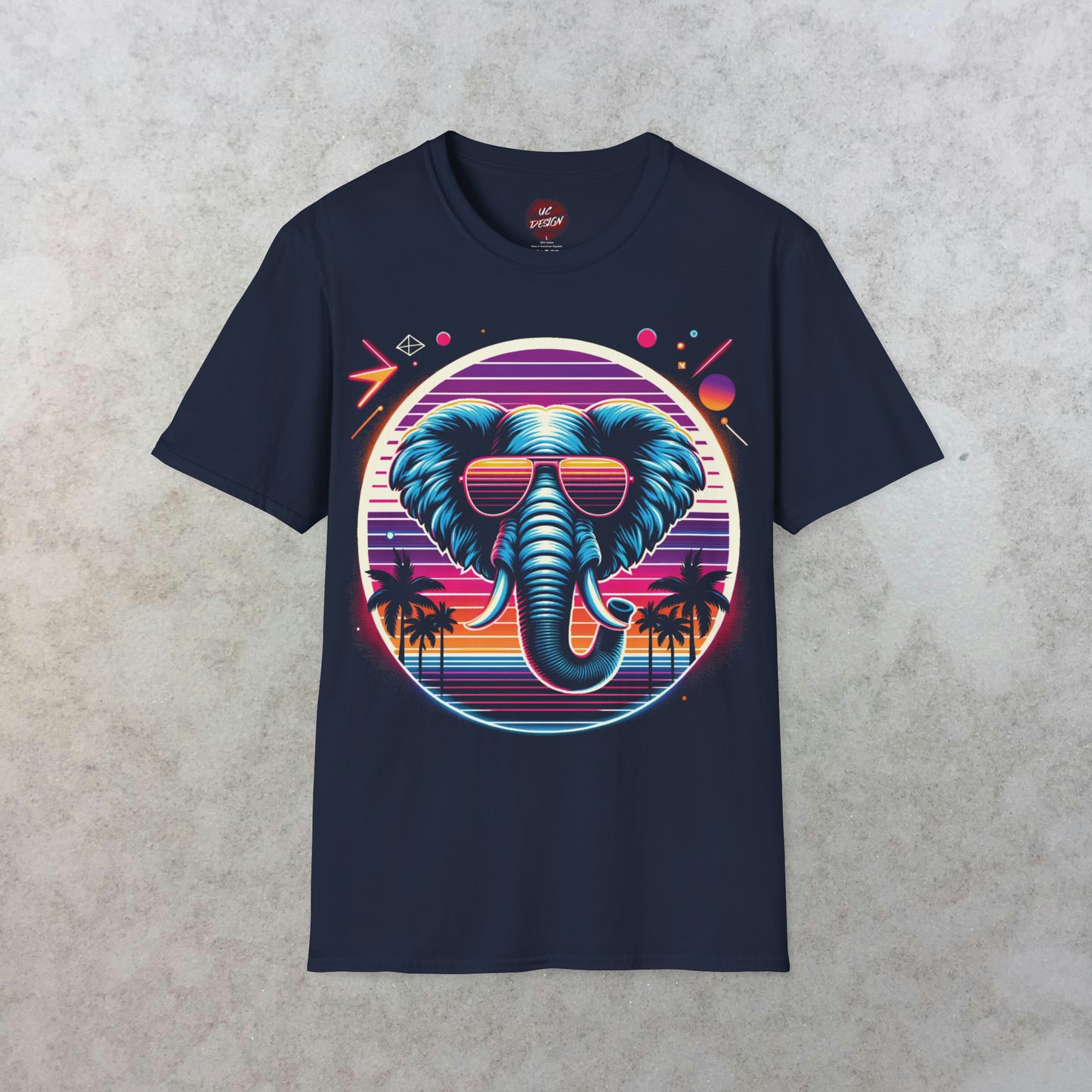 Retro Elephant Vibes T-Shirt