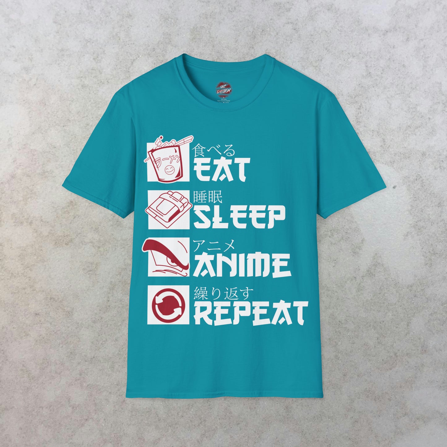 Eat Sleep Anime Repeat T-shirt