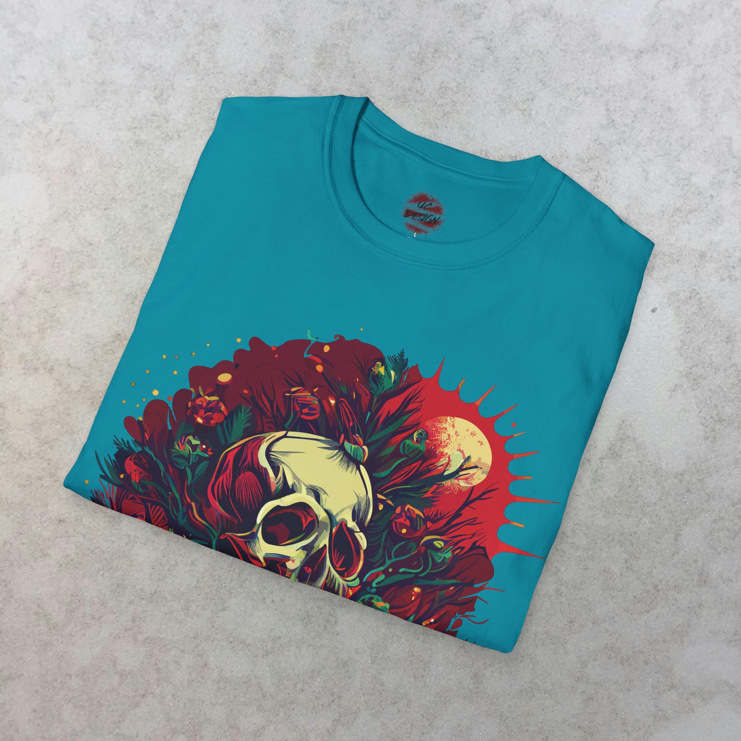 Mystical Midnight: The Enchanted Skull T-Shirt