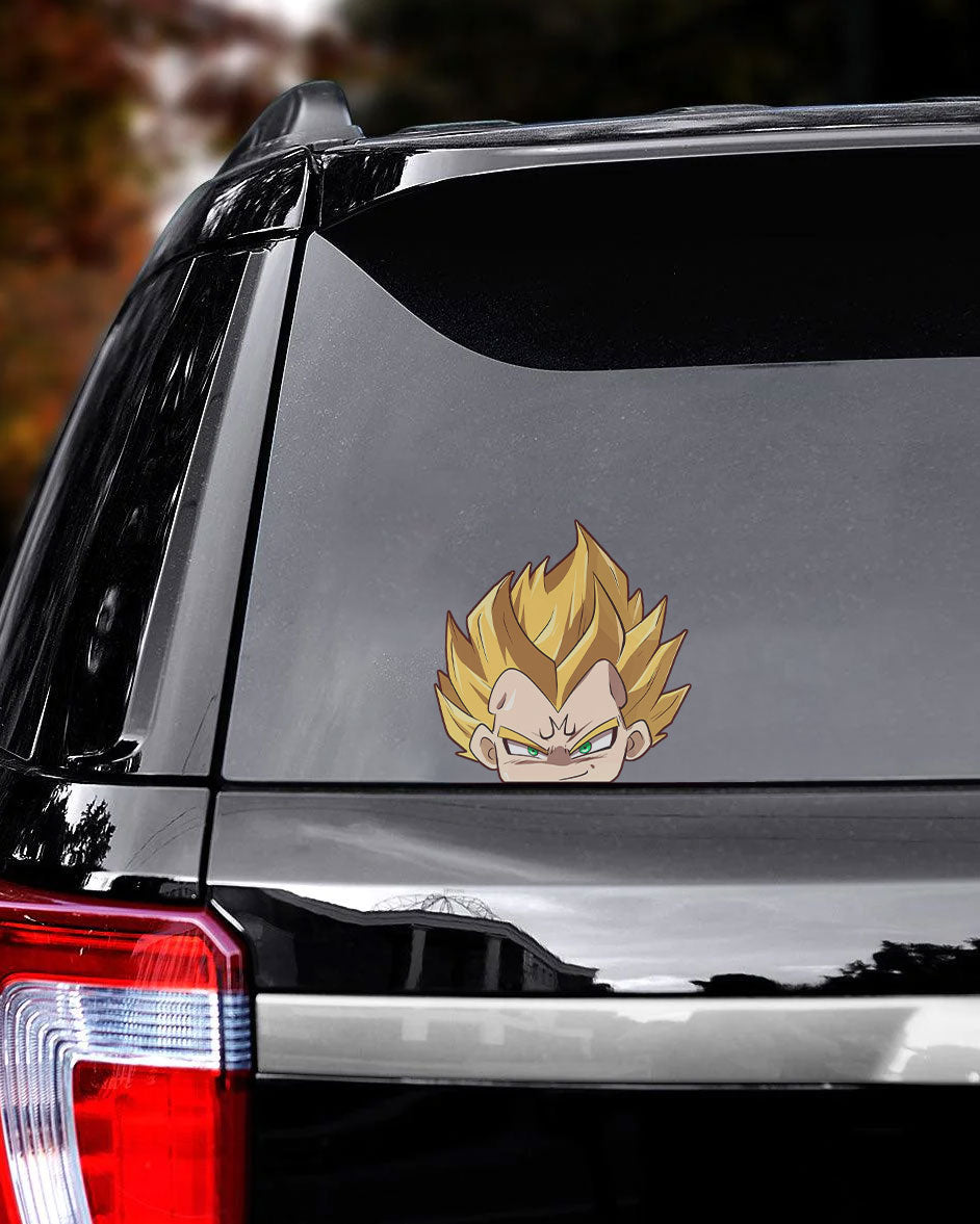 Chibi Majin Vegeta Peeker Sticker