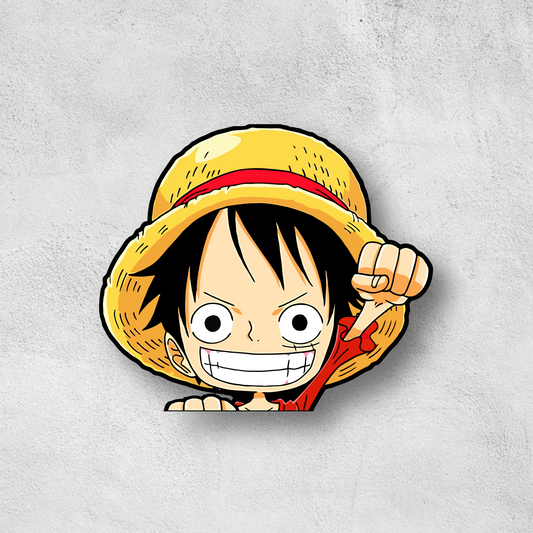 Chibi Luffy Peeker Sticker