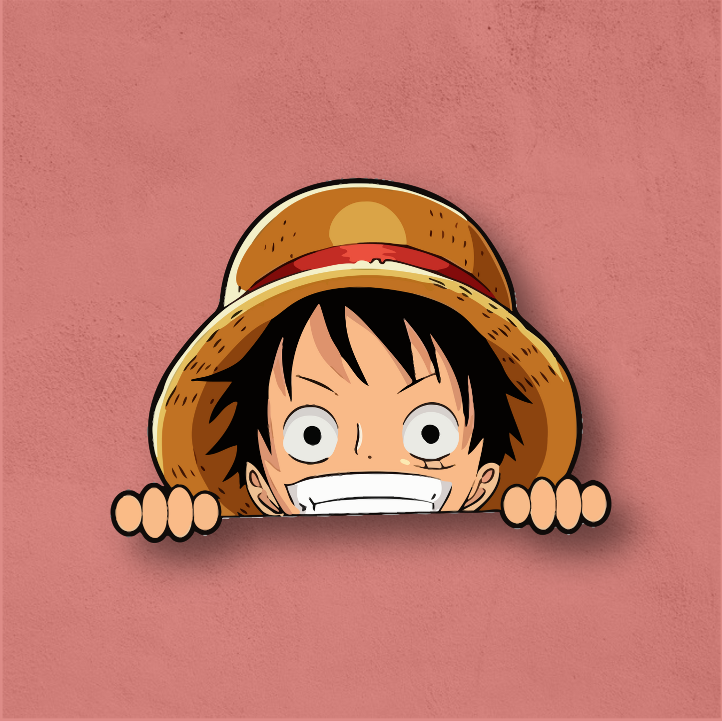 Luffy Peeker Sticker