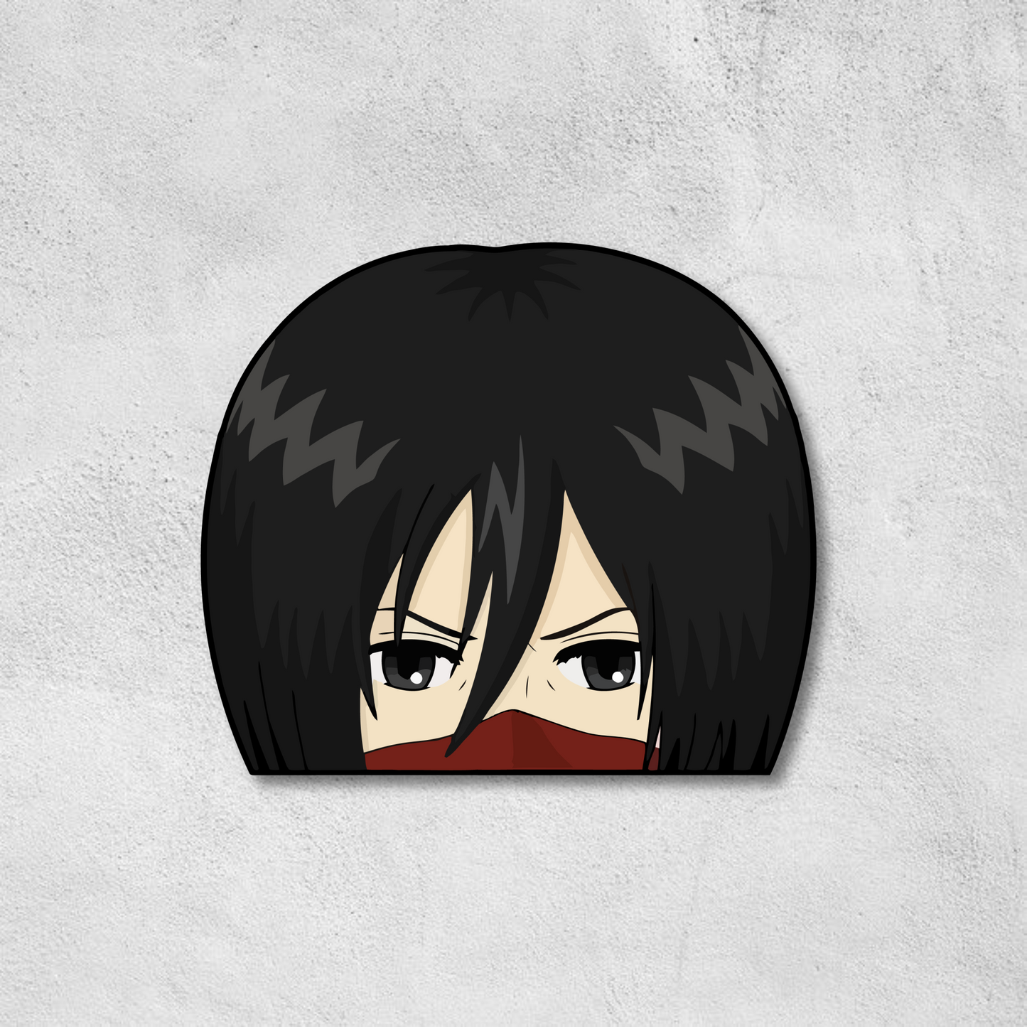 Mikasa Ackerman Peeker Sticker