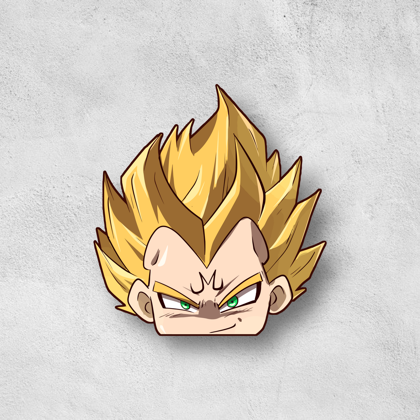 Chibi Majin Vegeta Peeker Sticker